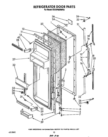 Refrigerator door