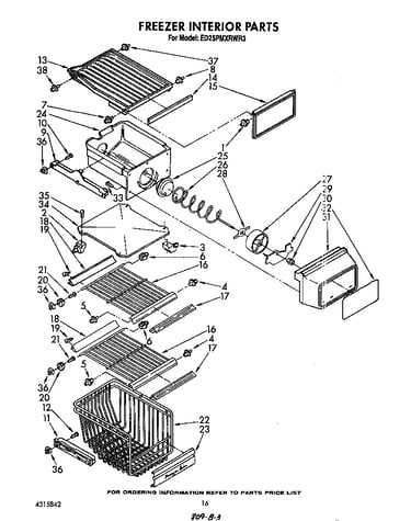 Freezer interior