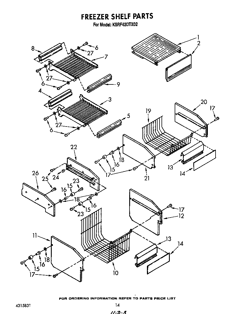 Freezer shelf