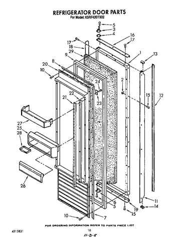 Refrigerator door