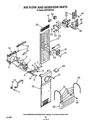 Air flow and reservoir