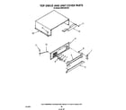 KitchenAid KSRF42DTX02 top grille and unit cover diagram