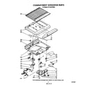 Roper RT14CKXVW00 compartment separator diagram