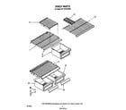 Roper RT14CKXVW00 shelf diagram