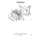 Roper RT14CKXVW00 freezer door diagram