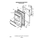 Roper RT14CKXVW00 refrigerator door diagram