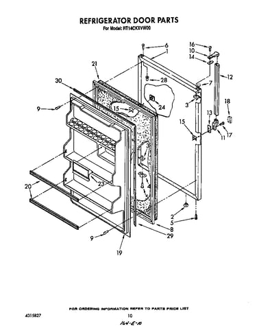 Refrigerator door