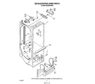 Roper RS25AWXVW00 refrigerator liner diagram