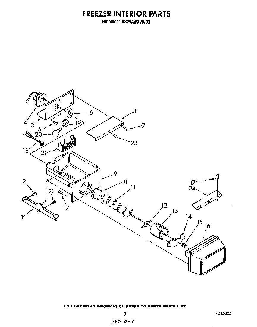 Freezer interior