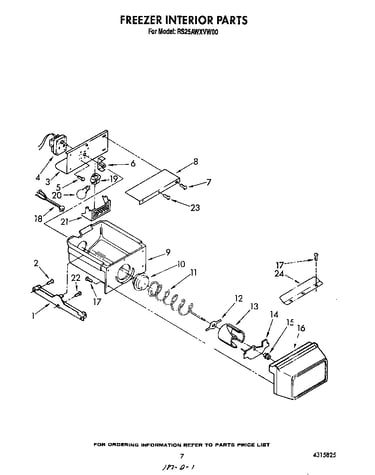 Freezer interior