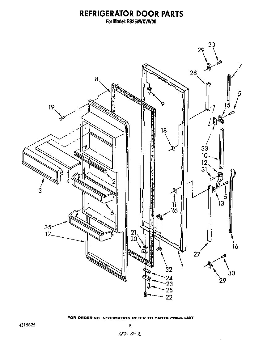 Refrigerator door