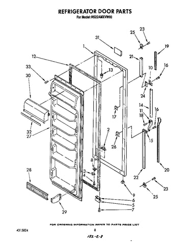 Refrigerator door
