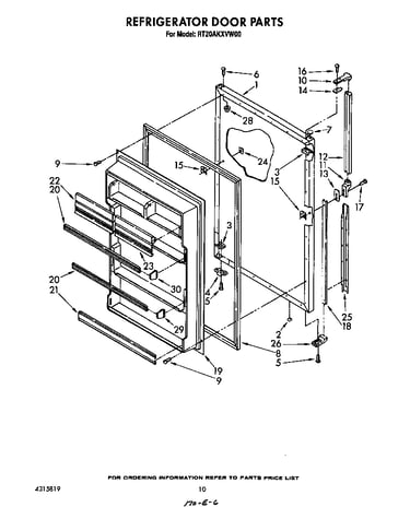 Refrigerator door