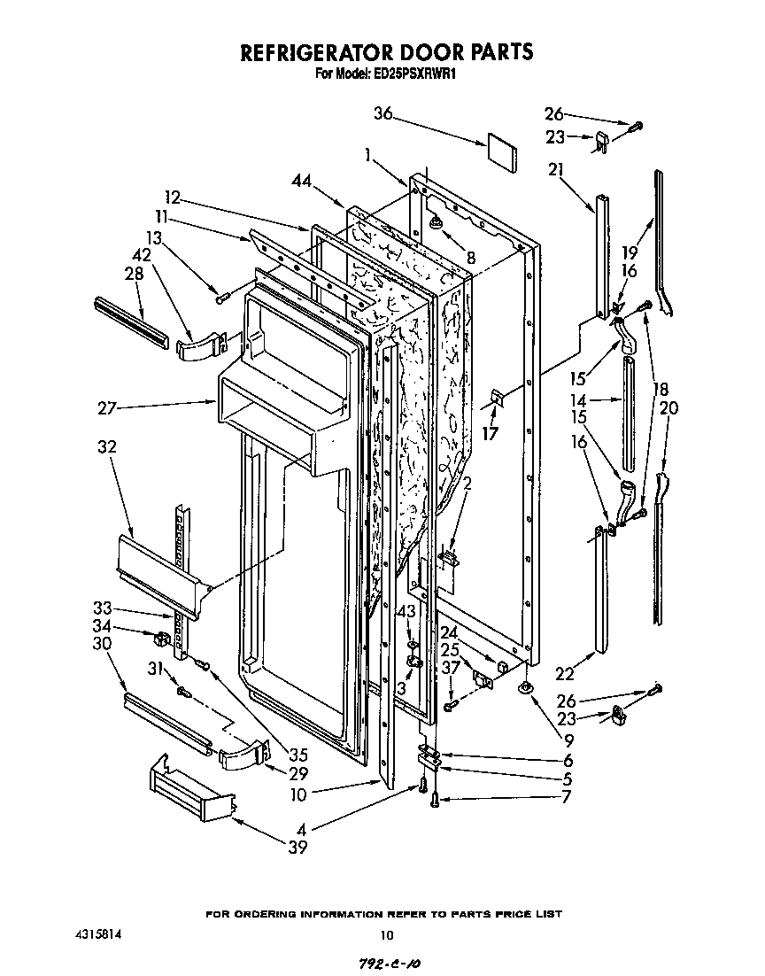 Refrigerator door