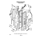 Whirlpool ED25PSXRWR1 freezer door diagram