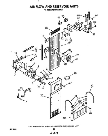 Air flow and reservoir