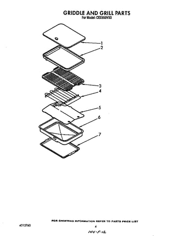 Griddle and grill parts