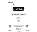 Roper CEX630VX0 cover page diagram