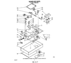 Roper CGX655VW0 burner box parts diagram