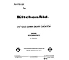 KitchenAid KGCM860TBC0 front cover diagram