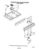 Cooktop and manifold