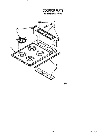 Cooktop parts