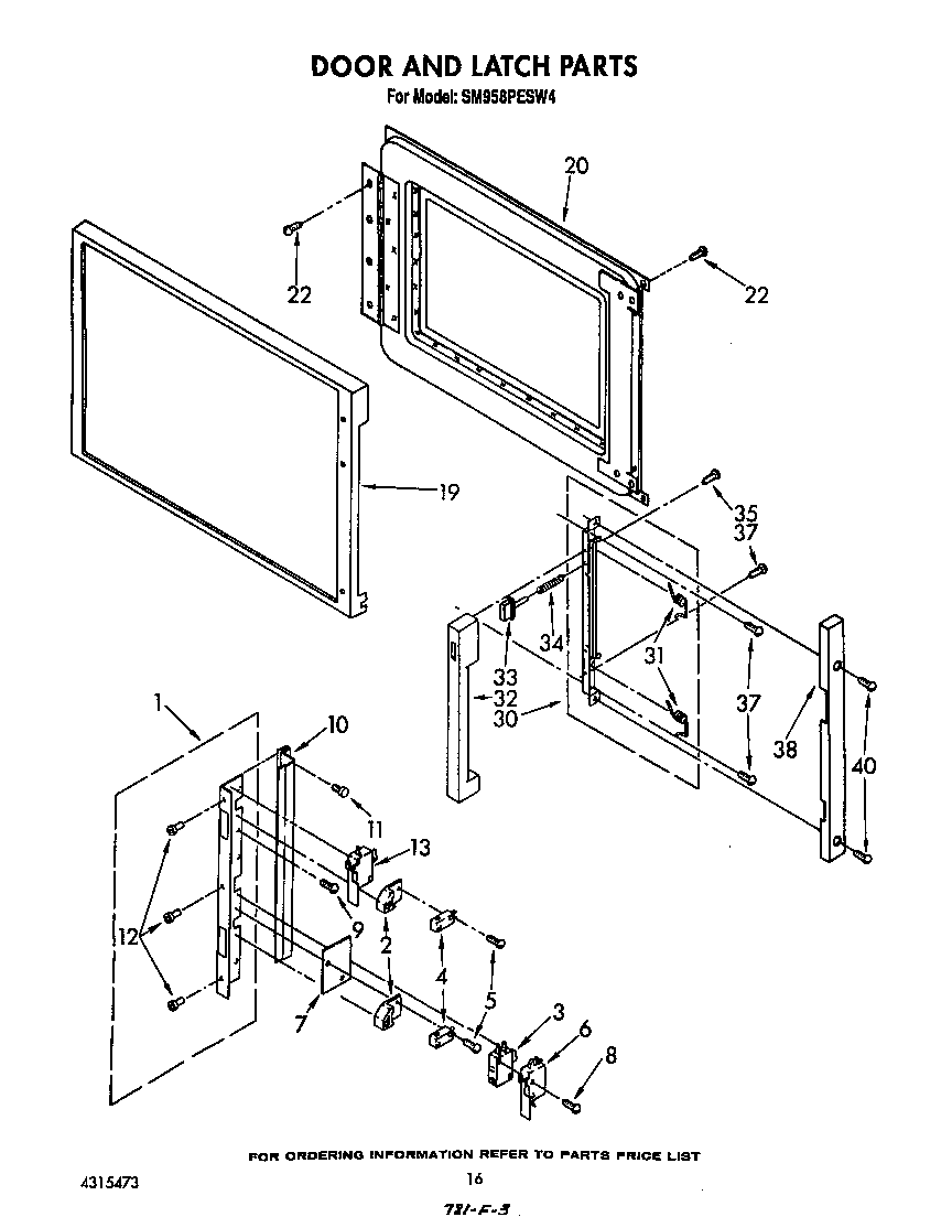 Door and latch