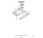 Whirlpool SE950PERW5 cooktop diagram