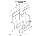 Whirlpool SE950PERW5 upper oven external diagram