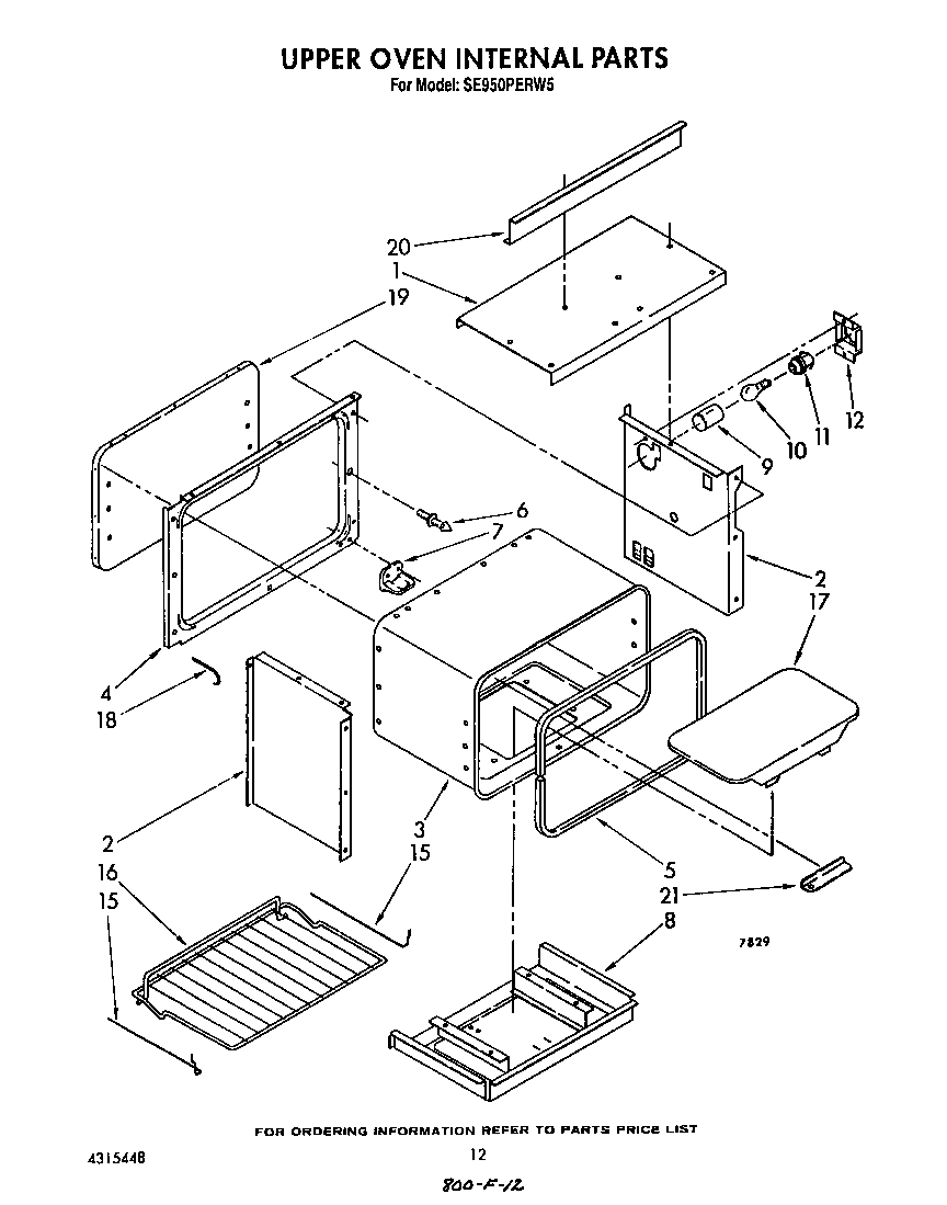 UPPER OVEN INTERNAL