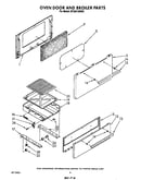 Oven door and broiler