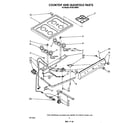 Whirlpool SF3001SRW5 cook top and manifold diagram