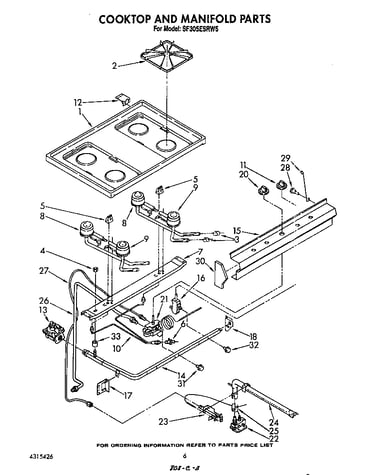 Cook top and manifold