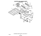 Whirlpool SS313PSTT1 cook top and manifold diagram