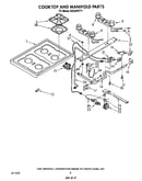 Cooktop and manifold