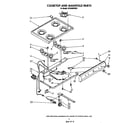 Whirlpool SF300BSRW5 cook top and manifold diagram