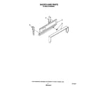 Whirlpool SF3000ERW5 backguard diagram