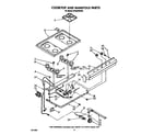 Whirlpool SF3000SRW5 cooktop and manifold diagram