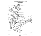 Whirlpool SF3007SRW5 cook top and manifold diagram