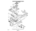 Whirlpool SF3100SRW5 cooktop and manifold diagram