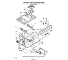 Whirlpool SF3300ERW5 cooktop and manifold diagram