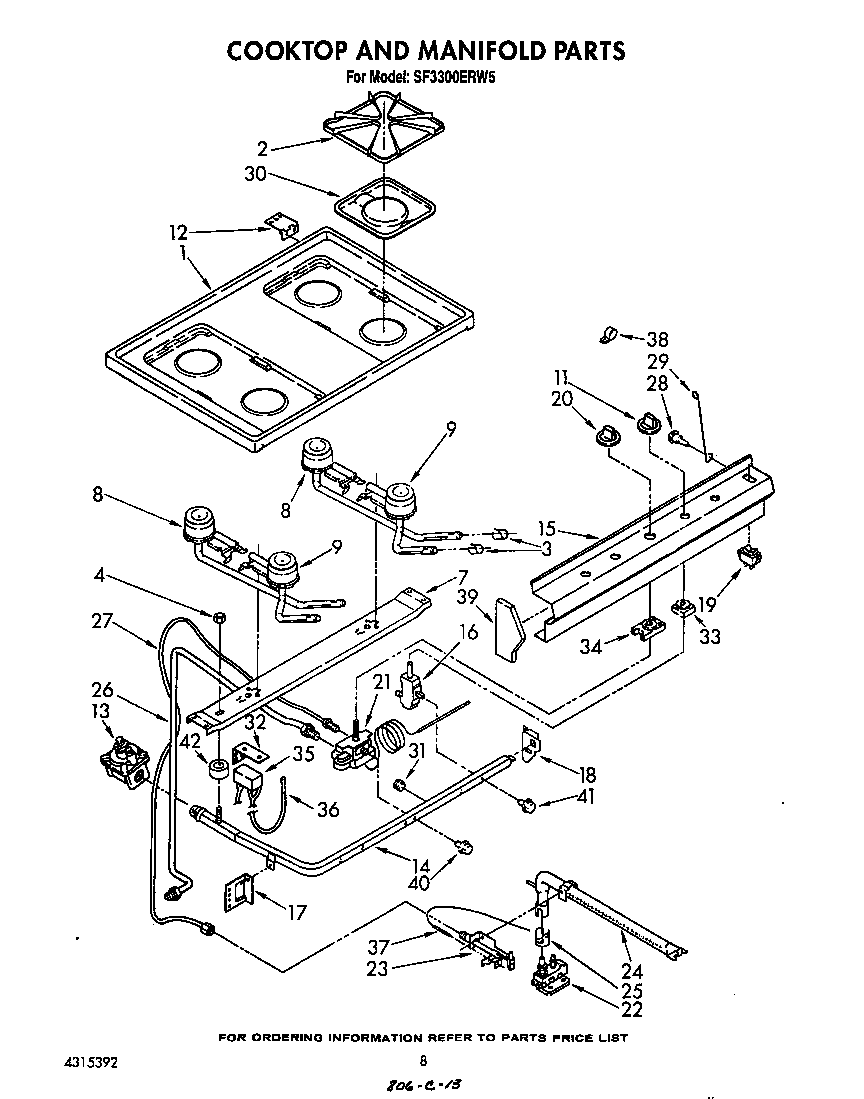 COOKTOP AND MANIFOLD