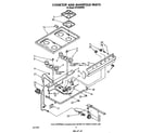 Whirlpool SF3300SRW5 cook top and manifold diagram