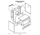 Whirlpool SF310PERW4 external oven diagram