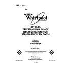 Whirlpool SF302EERW4 front cover diagram