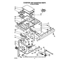 Whirlpool SF5140ERW6 cooktop and manifold diagram