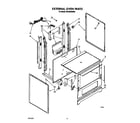 Whirlpool SF330PERW4 external oven diagram