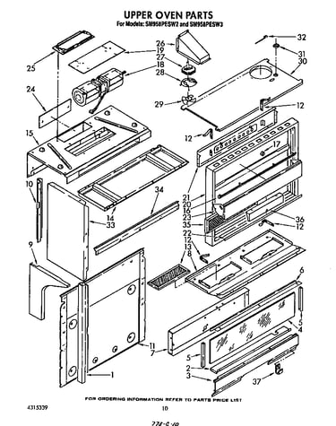 Upper oven
