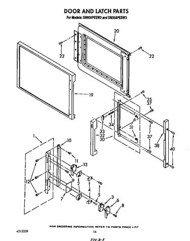 Door and latch