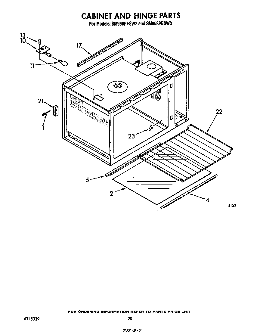 CABINET AND HINGE